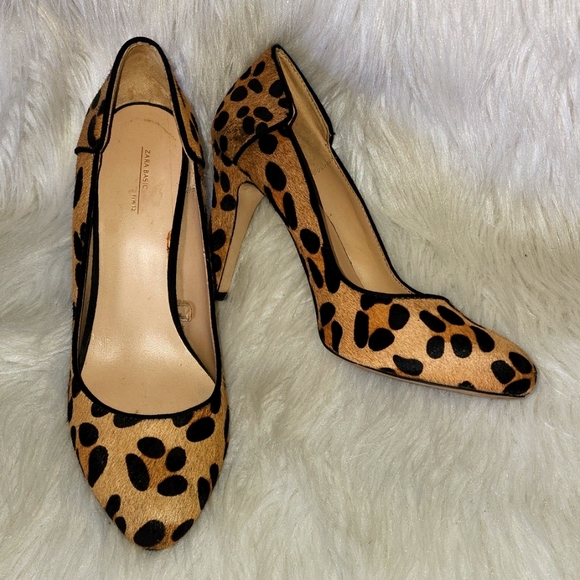 Zara Shoes - ZARA BASICS CHEETAH HEELS